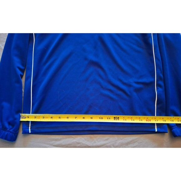 Adidas Blue 1/4 Zip Track Jacket, Men's size Large, L, Excellent Condition - Picture 3 of 8